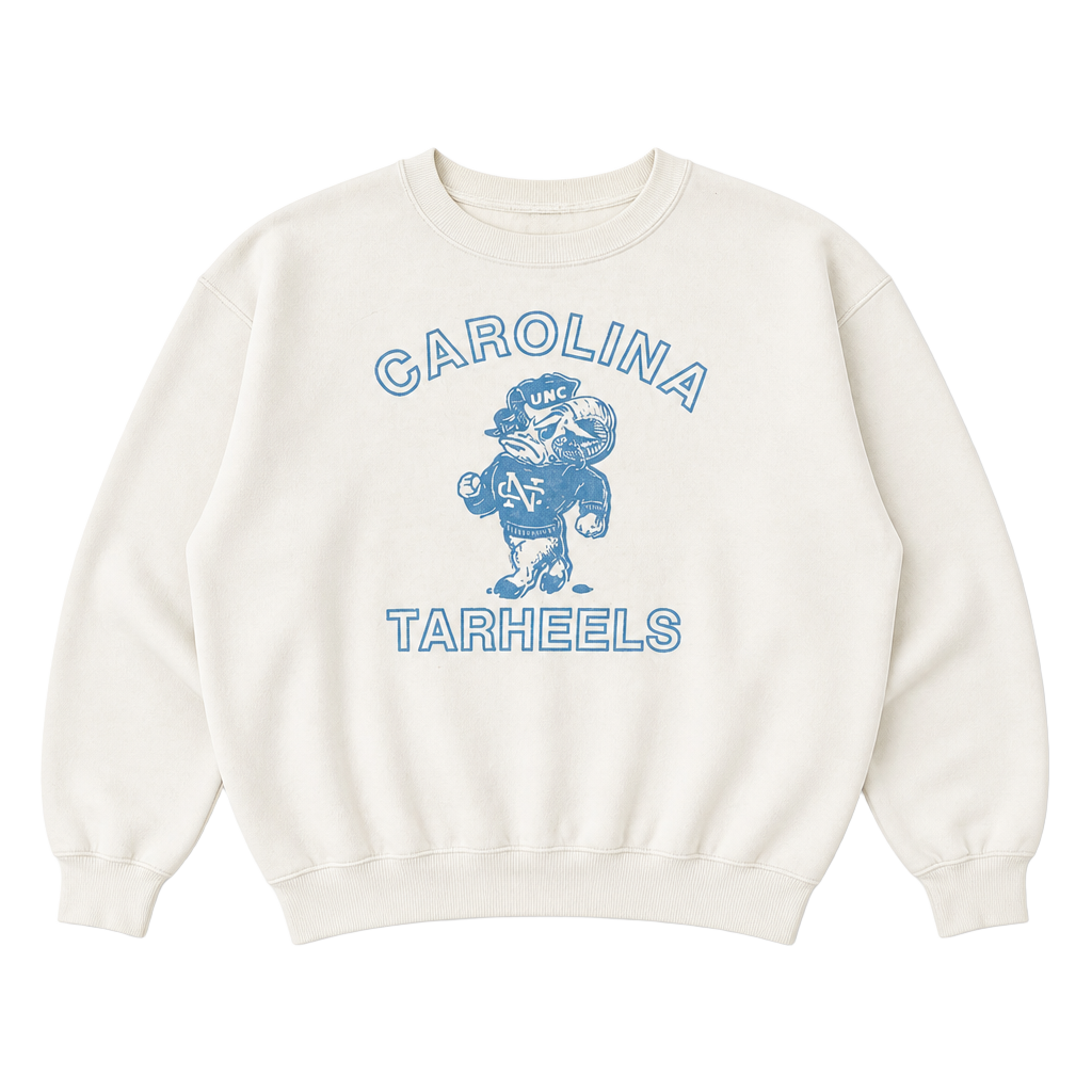 Galt Sand UNC Tar Heels Sweatshirt Size M White Vintage 1