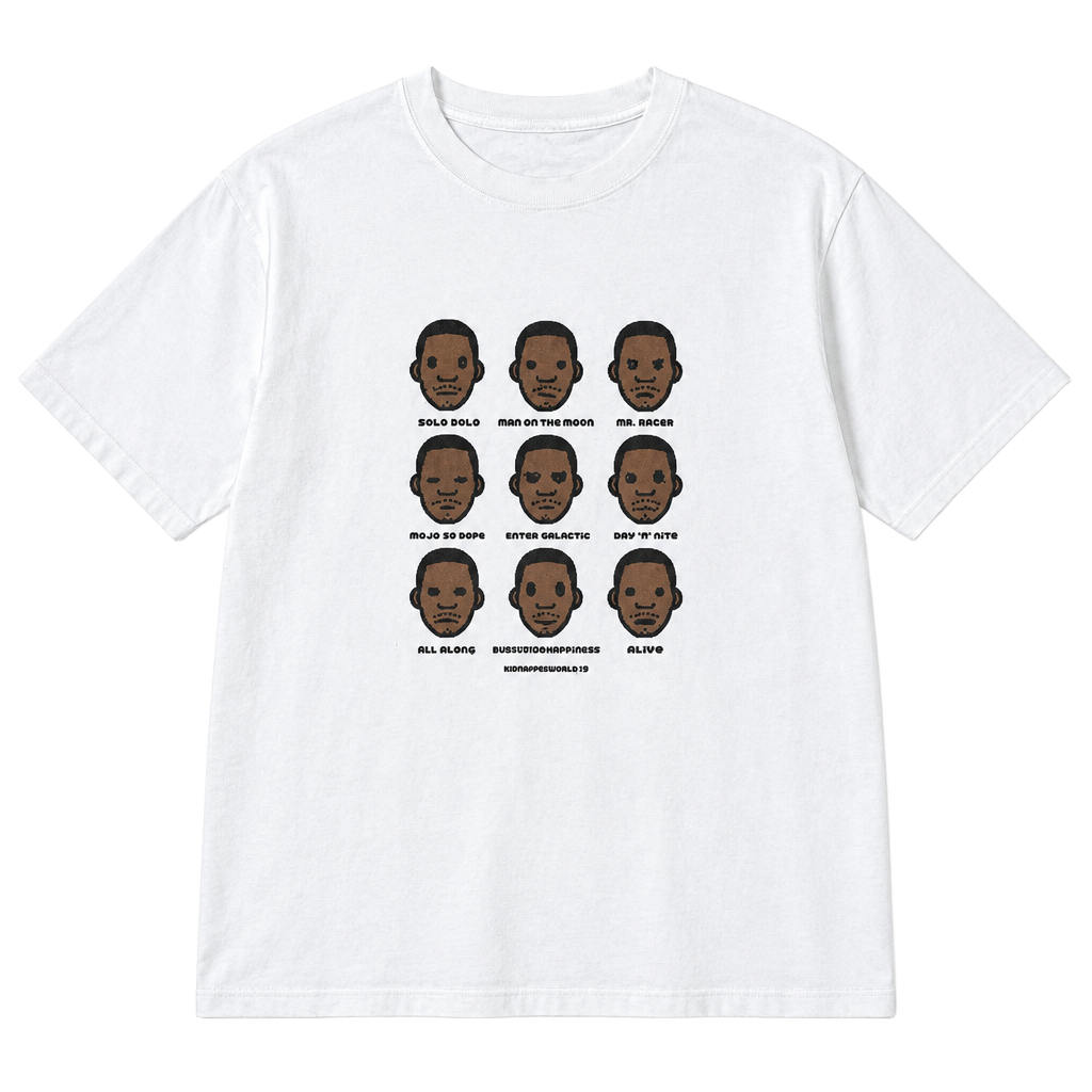 Euphoric Supply Kid Cudi Man on the Moon Graphic T-Shirt White 1