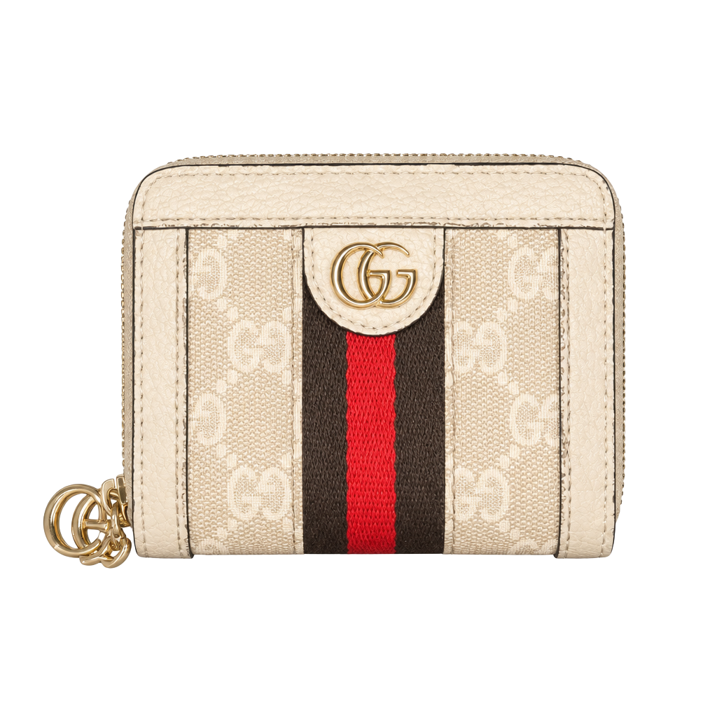 Gucci Ophidia Coin Zip Wallet Beige GG Supreme 1