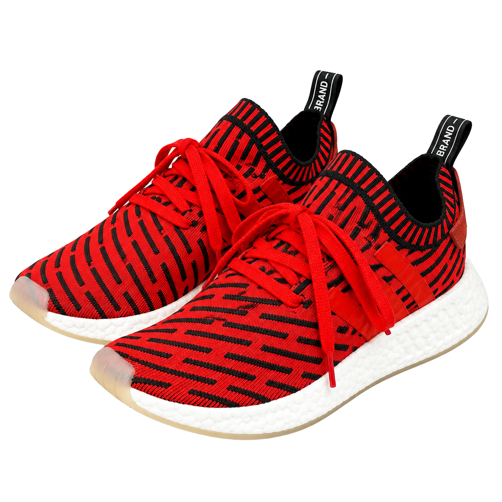 adidas Originals Men's NMD_R2 PK Primeknit Size 6 BB2910 Y2K Streetwear Indie Vanguard Gorpcore Athleisure Retro Running Core Red Black White Boost Sneakers Runner 2017 Japanese Heel Tab Women's 7.5 1