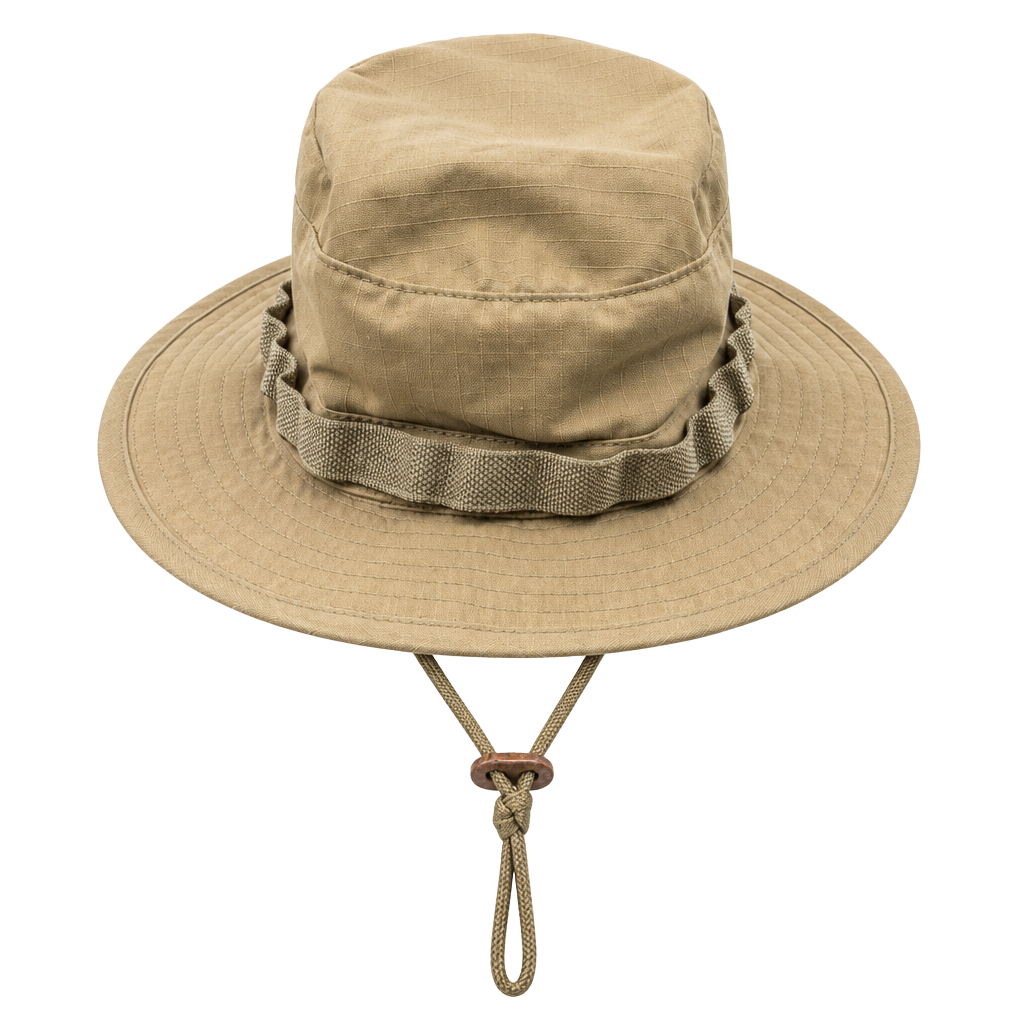 R&B Inc. Sun Hot Weather Type II Boonie Hat Size 7 1/2 Khaki Ripstop 1
