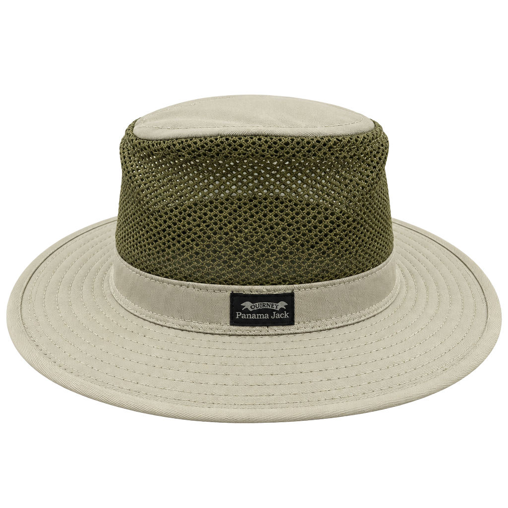 Panama Jack Mesh Safari Hat Size Medium Khaki Green Sun Outdoor 1