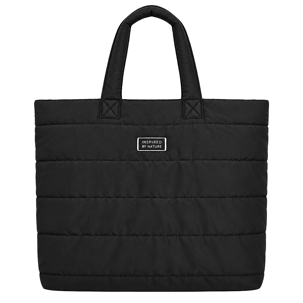 Ill.Edit Matte Quilted Tote Bag Black 1