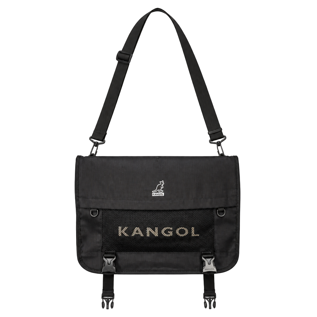 Kangol Messenger Bag Black 1