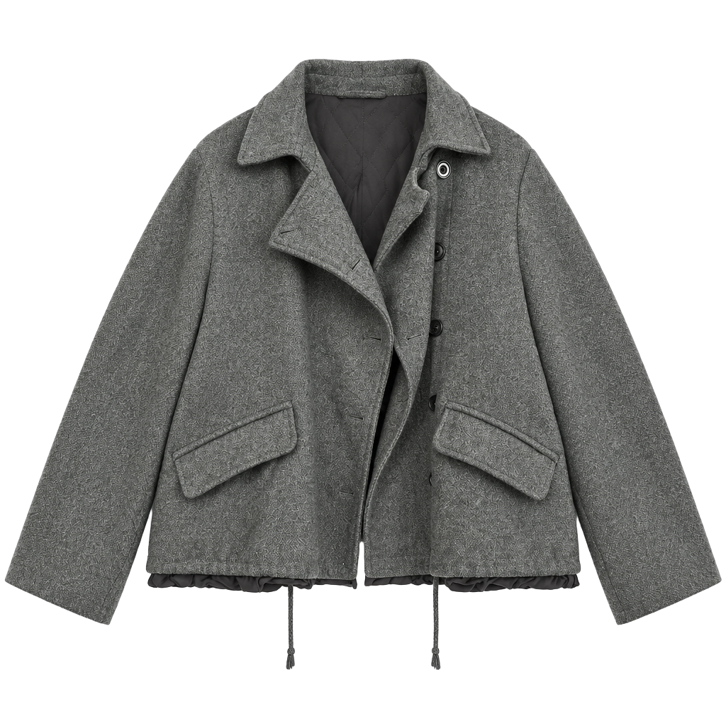 Gap Wool Pea Coat Size XL Green Button Front Jacket 1