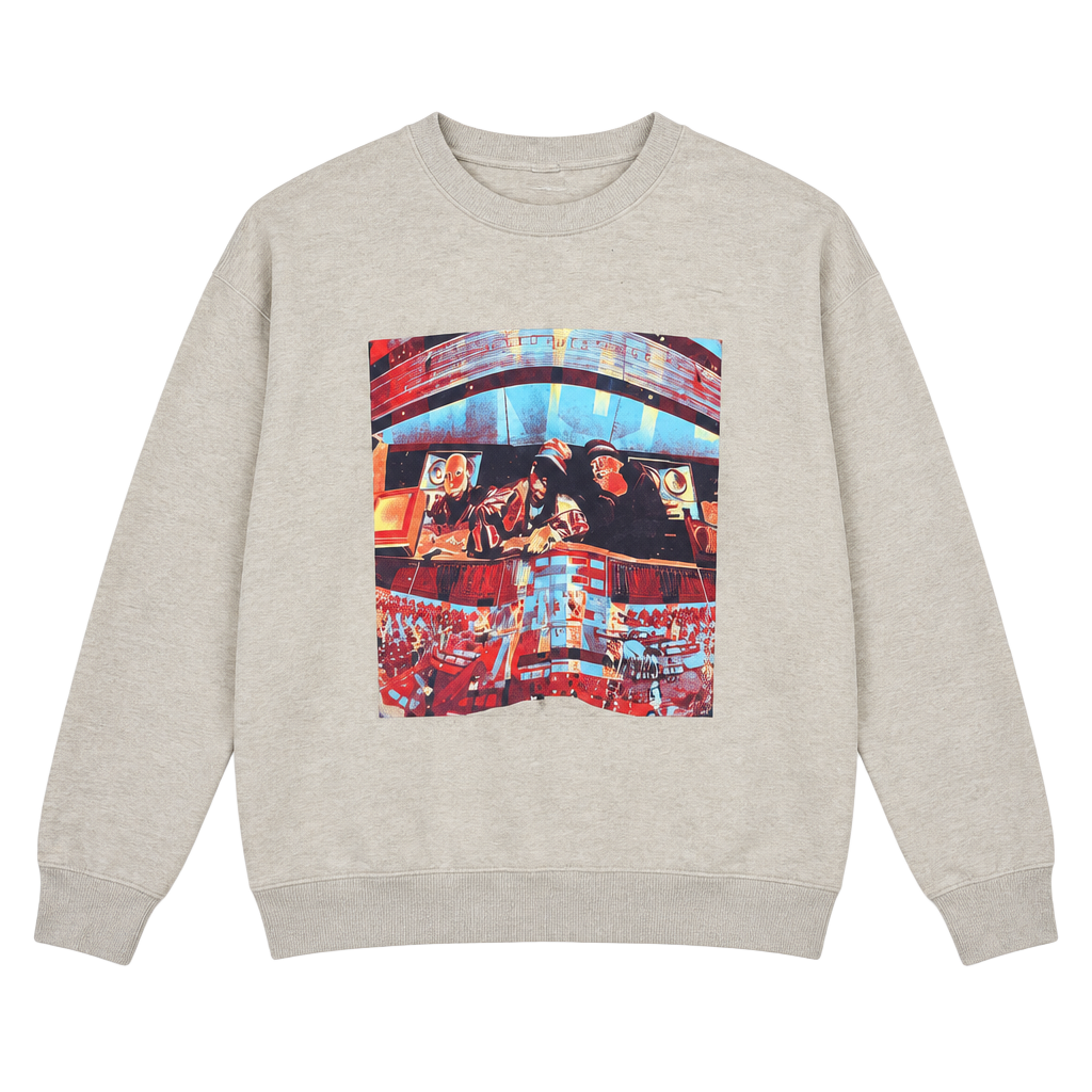 The Thread Shop A Tribe Called Quest Sweatshirt Size M Beige Graphic 1