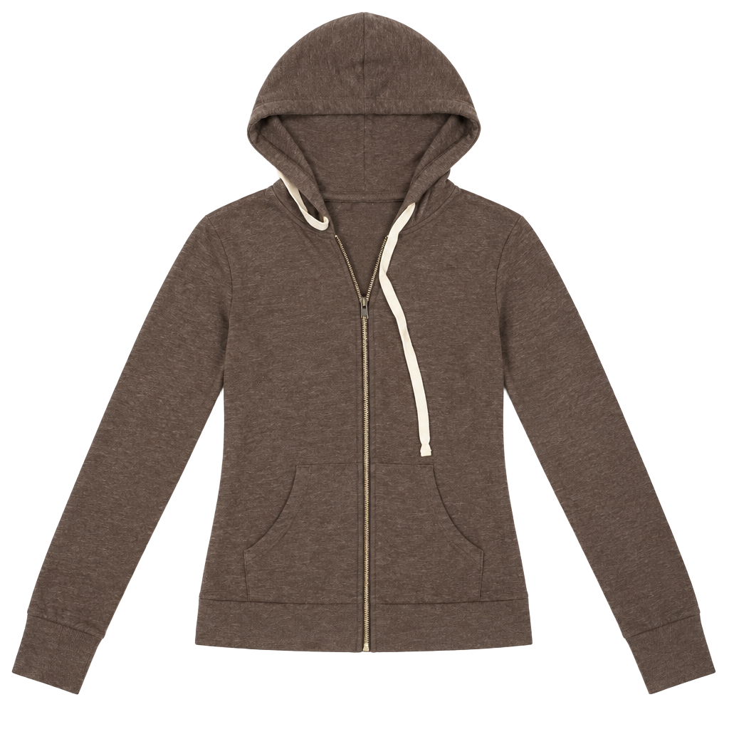 Brandy Melville Full Zip Hoodie Gray 1