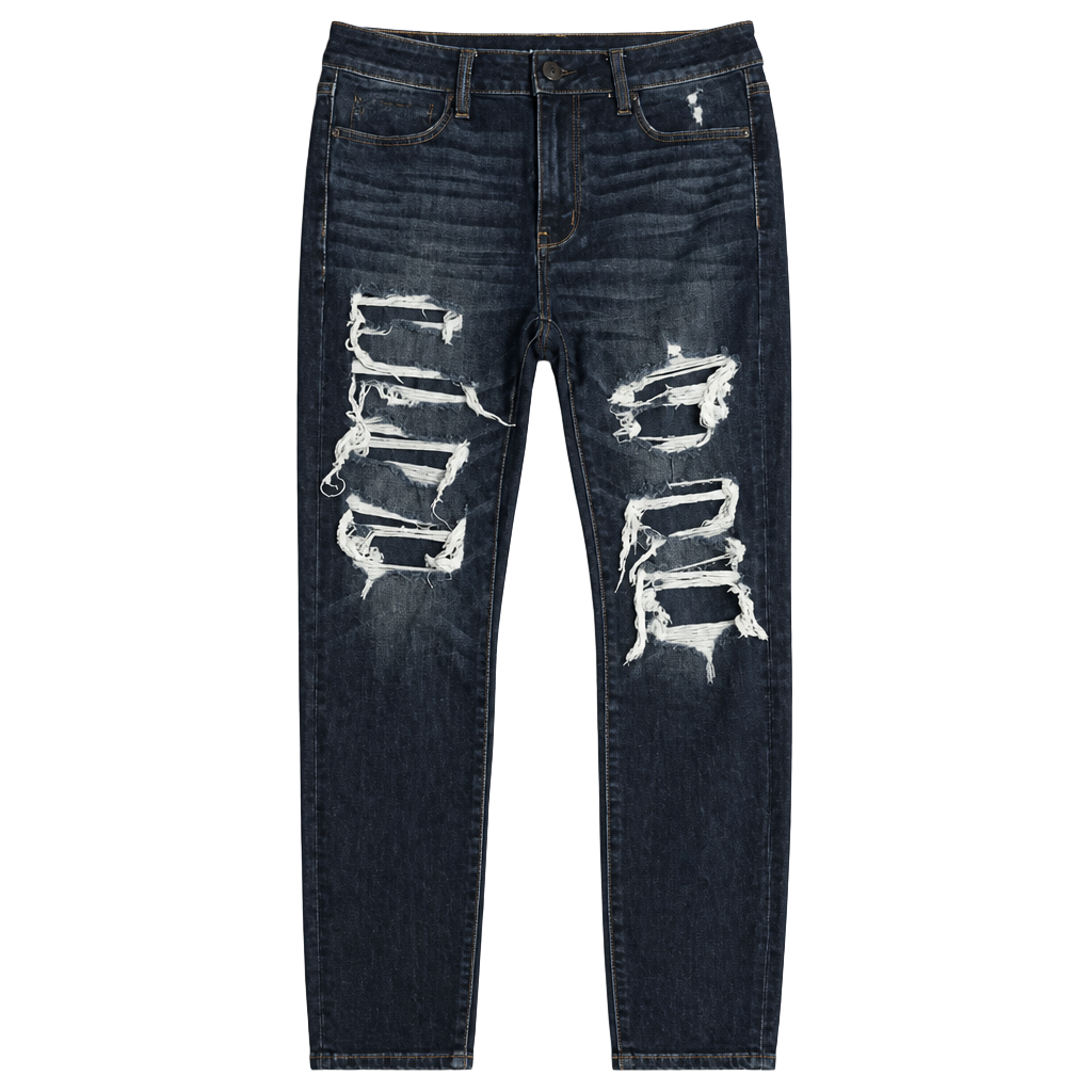 American Eagle 360 Ne(x)t Level Stretch Distressed Dark Wash Skinny Jeans 1
