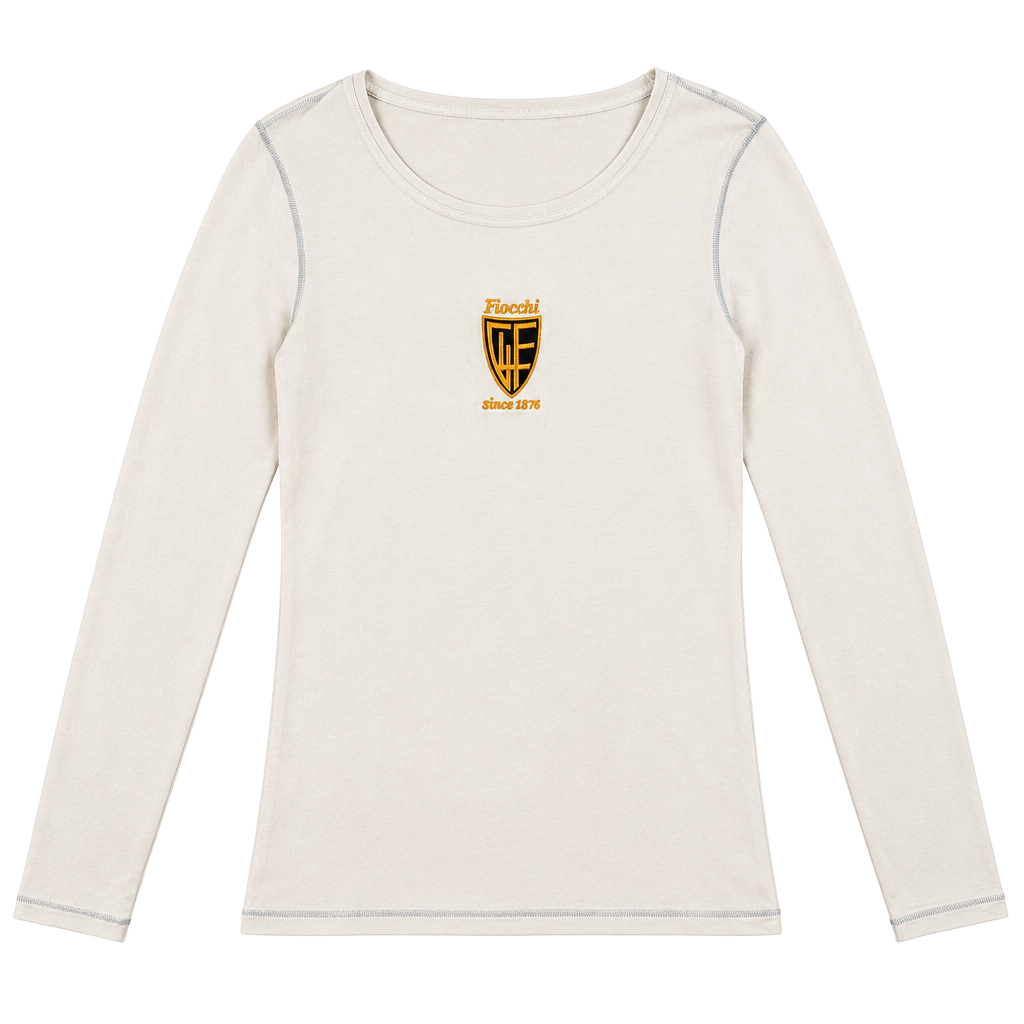 Fiocchi Long Sleeve Shirt Size S White Embroidered Shield Logo 1
