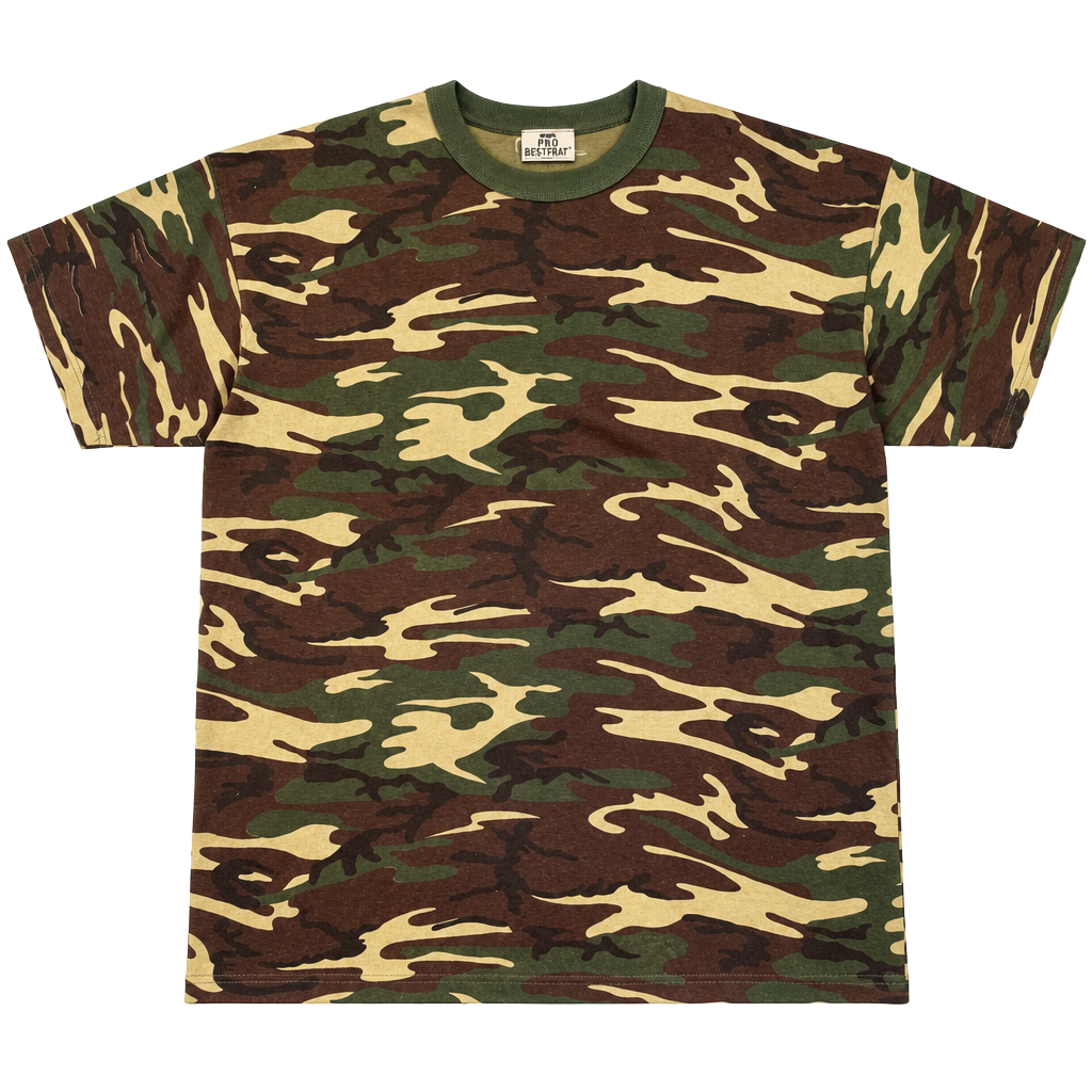 Pro Bestplay Camouflage T-Shirt Size 3XL Green Brown Cotton USA 1