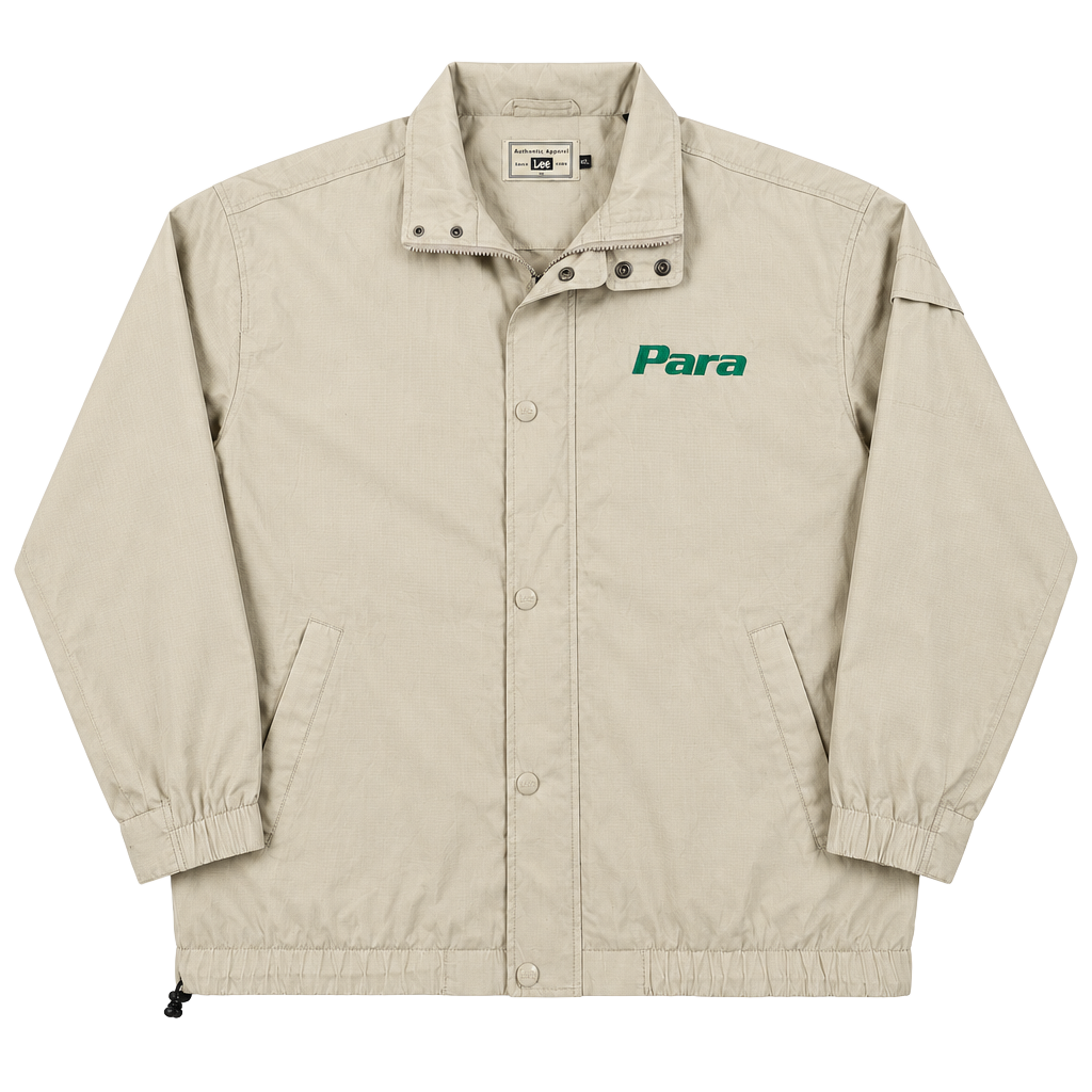 Lee Authentic Apparel Jacket Size 2XL Tan Ripstop Para Embroidered 1