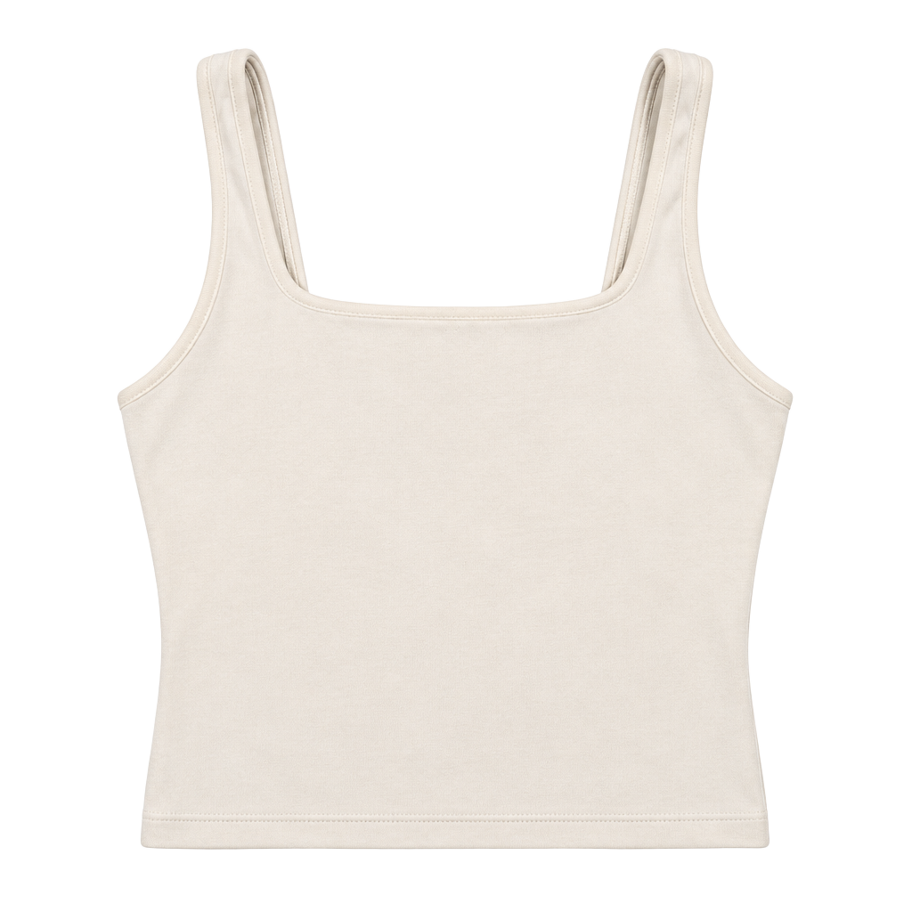 FLX Tank Top Size M White Square Neck 1