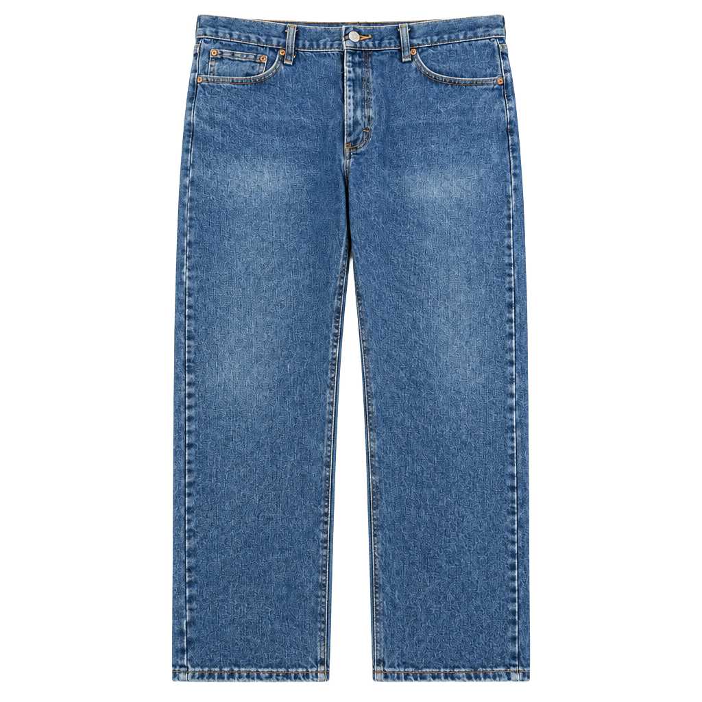 Wrangler Regular Fit Jeans 40x30 Straight Leg Blue Denim 1