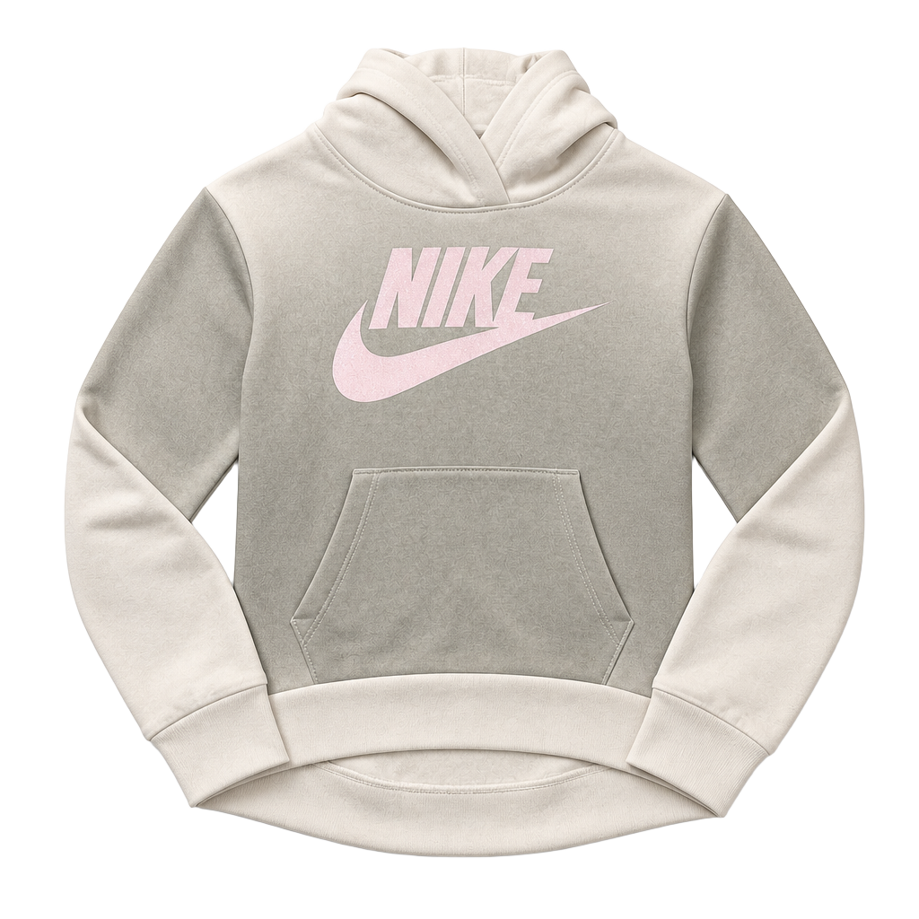 Nike Kids Ombre Pullover Hoodie Size 6 Gray Pink 1