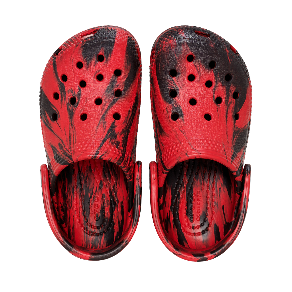 Crocs Classic Marbled Clog - Toddler Kids Pepper/Black Size C6 *NEW* 1
