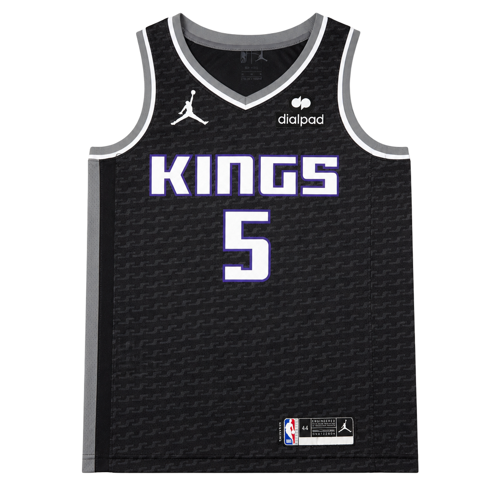 Sacramento Kings De'Aaron Fox #5 Jordan Brand Statement Edition Swingman Jersey 1
