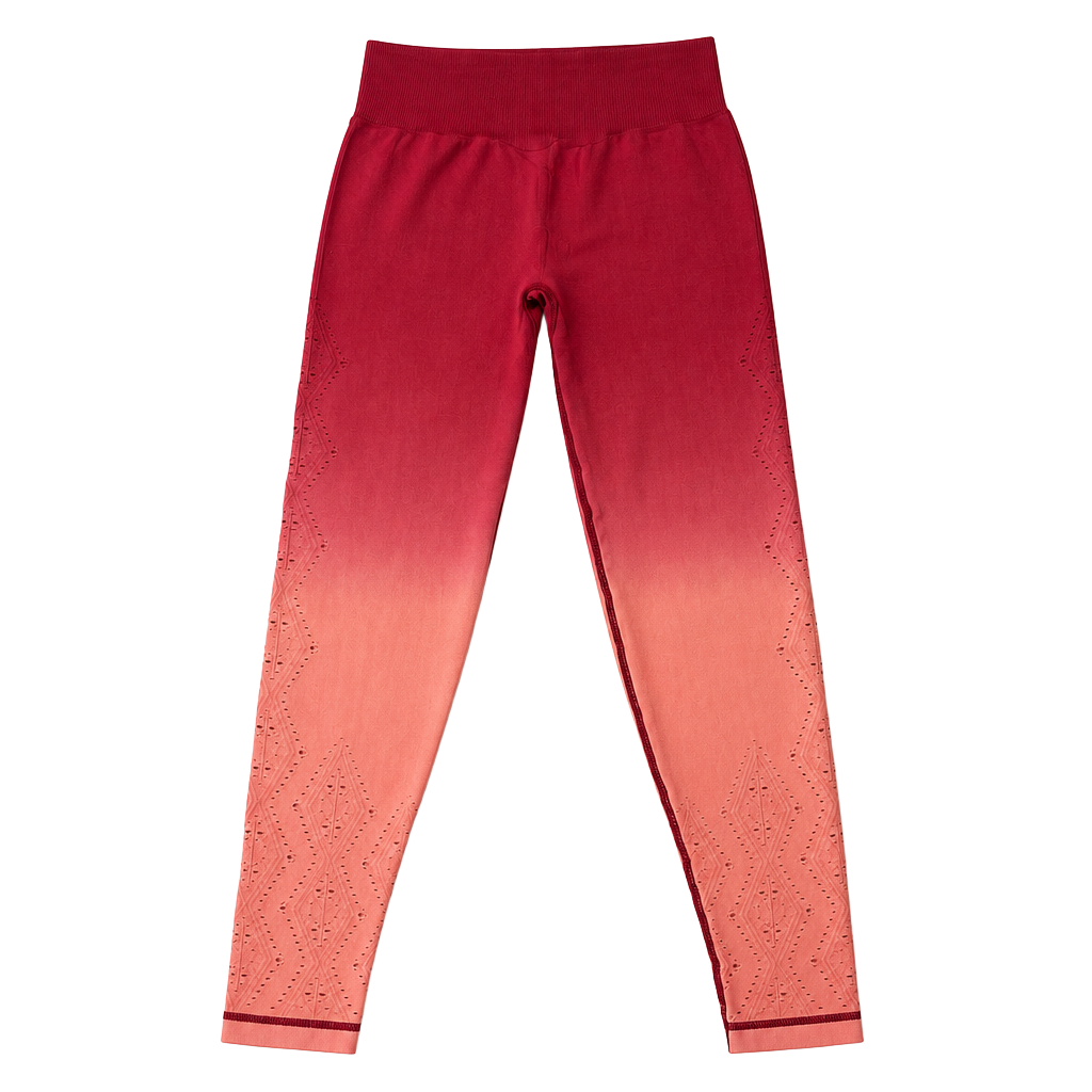 Victoria's Secret PINK Active Seamless Ombre High Waist Leggings Merlot Rosebud 1