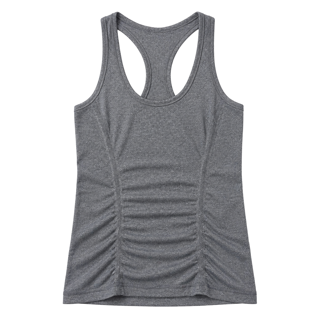 Athleta Fastest Track Tank Top Heather Grey Racerback Size Small 1