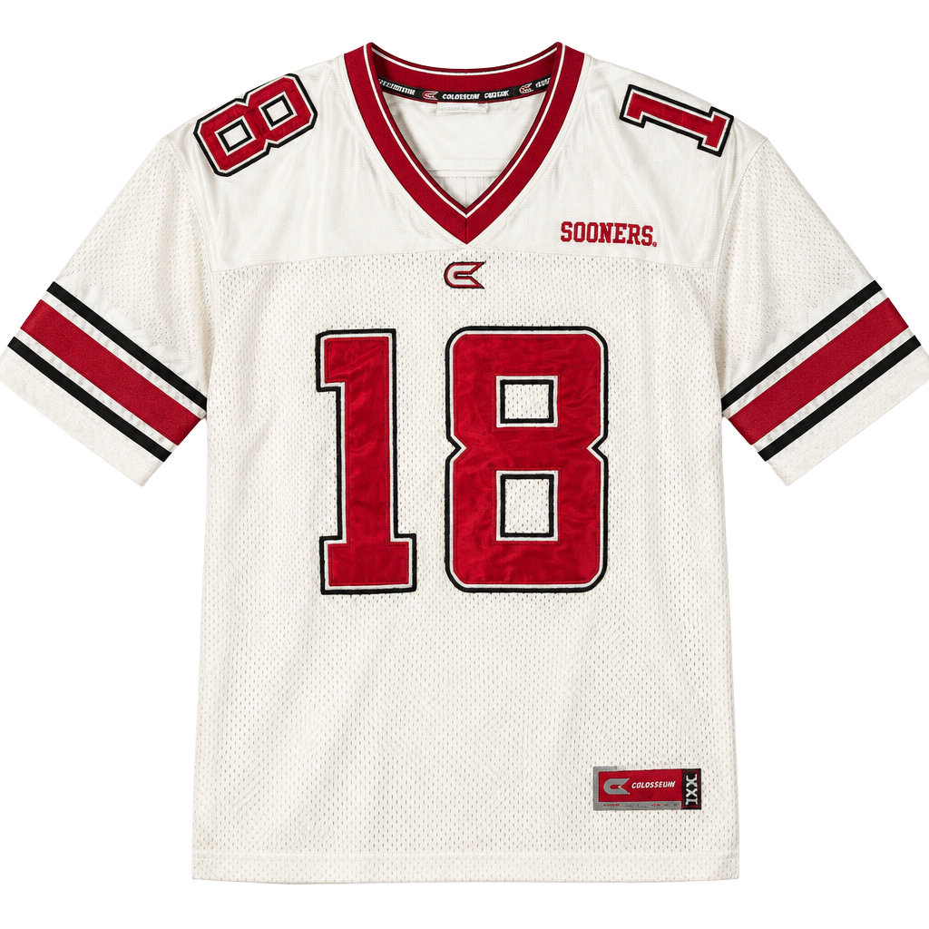 Colosseum Oklahoma Sooners Football Jersey Size XXL White #18 1