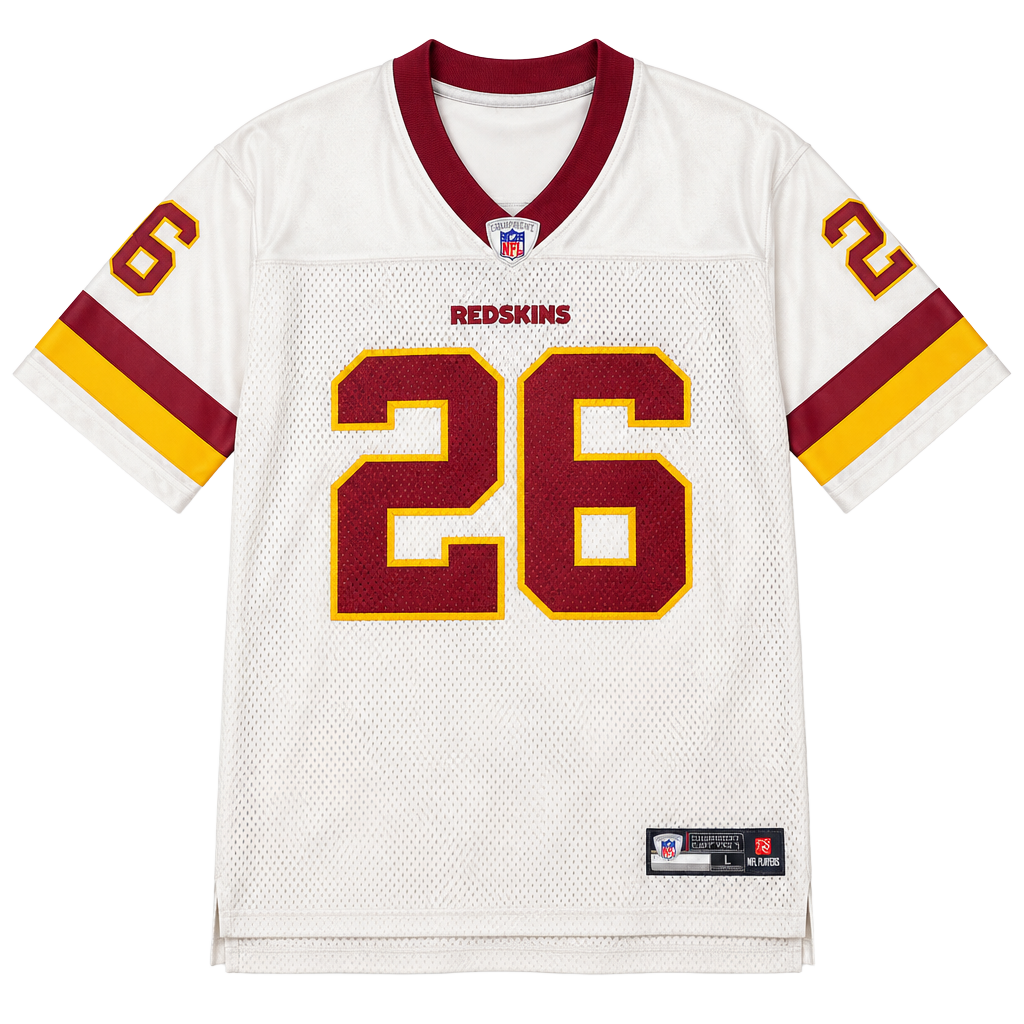 Reebok Washington Redskins #26 Jersey Size L White Football 1
