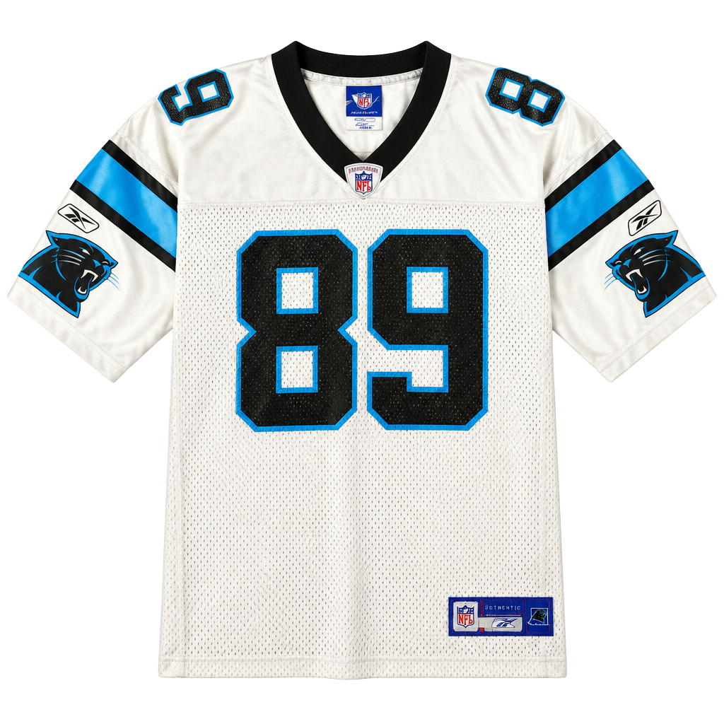 Reebok Carolina Panthers Steve Smith 89 Jersey Size L White 1