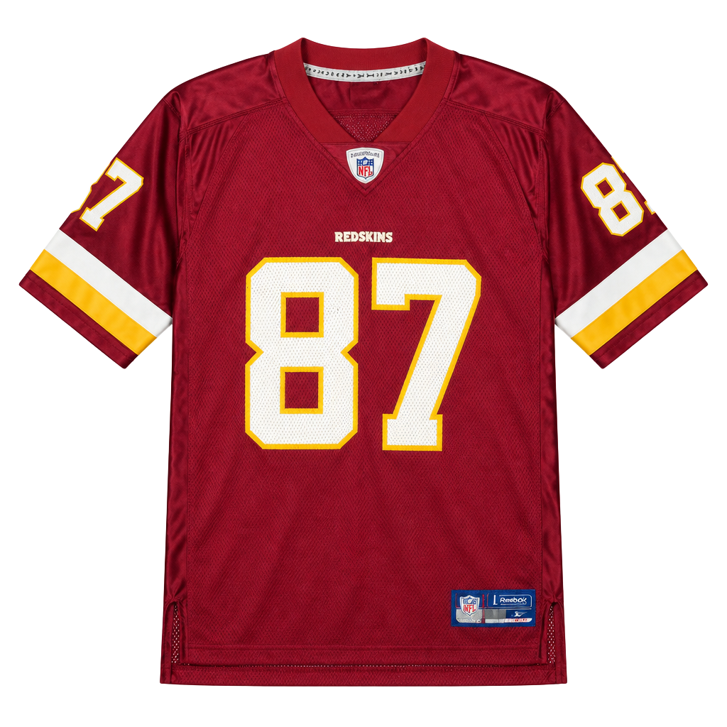 Reebok Washington Redskins 87 Jersey Size L Burgundy NFL Football 1