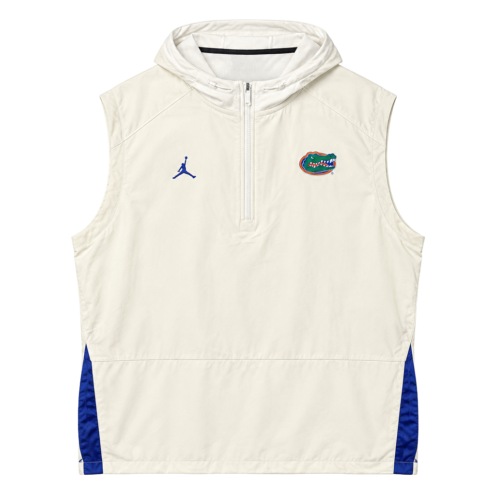 Jordan Florida Gators 1/2-Zip Hooded Jacket Size XXL White 1