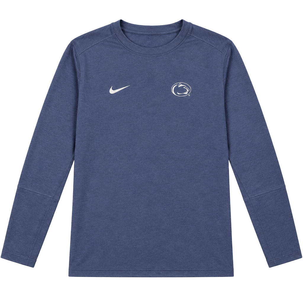 Nike Penn State Nittany Lions Long Sleeve T-Shirt Size M Blue Dri-FIT 1
