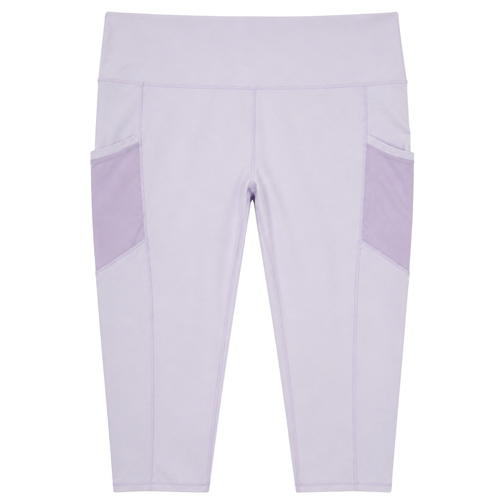 EUC Fabletics PowerHold High-Waisted Pocket 7/8 Leggings in Lavender 2XL 1