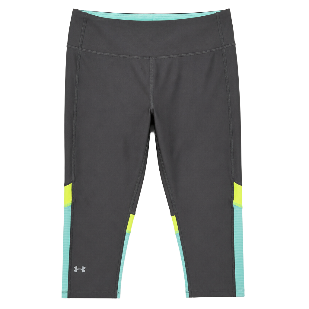 EUC Under Armour HeatGear Compression Capri Leggings Women's Size M 1