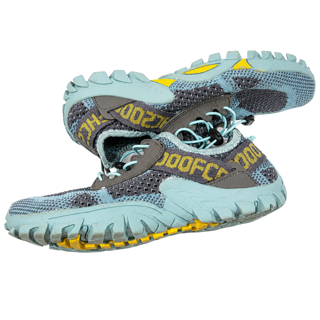 SOBASO Unisex Quick Dry Barefoot Water Shoes Blue Grey Hiking Aqua Shoes sz 8 1