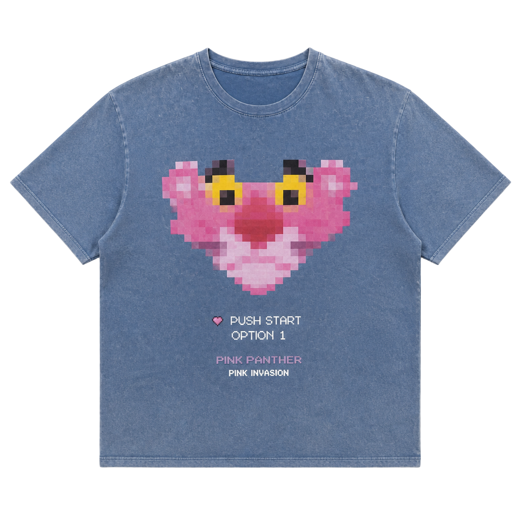 Zara Pink Panther Pixel Graphic T-Shirt Size S 1