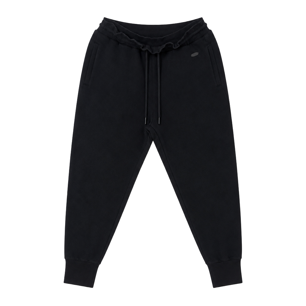 Gymshark Black Ribbed Joggers Size M 1