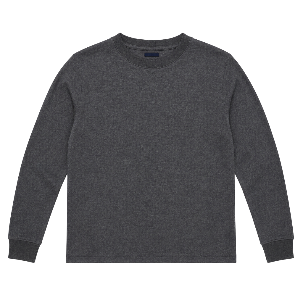 Gap Grey Waffle Knit Thermal Long Sleeve Shirt Size Medium 1