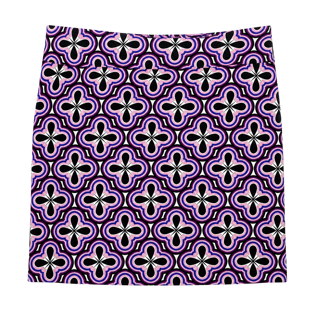 Ann Taylor Petite Geometric Pattern Mini Skirt Size 2P 1