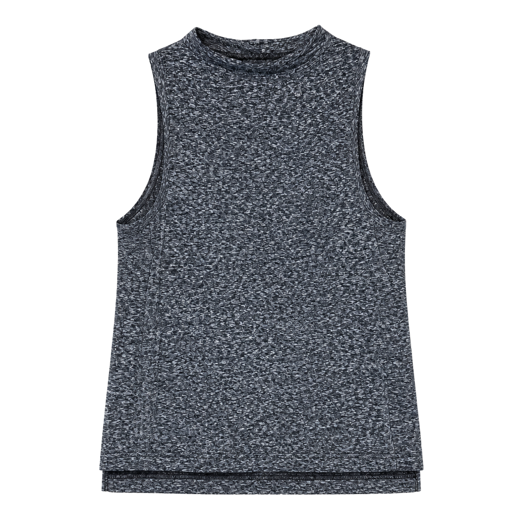 We The Free Free People Madrid Marled Knit Cowl Neck Tank Top 1