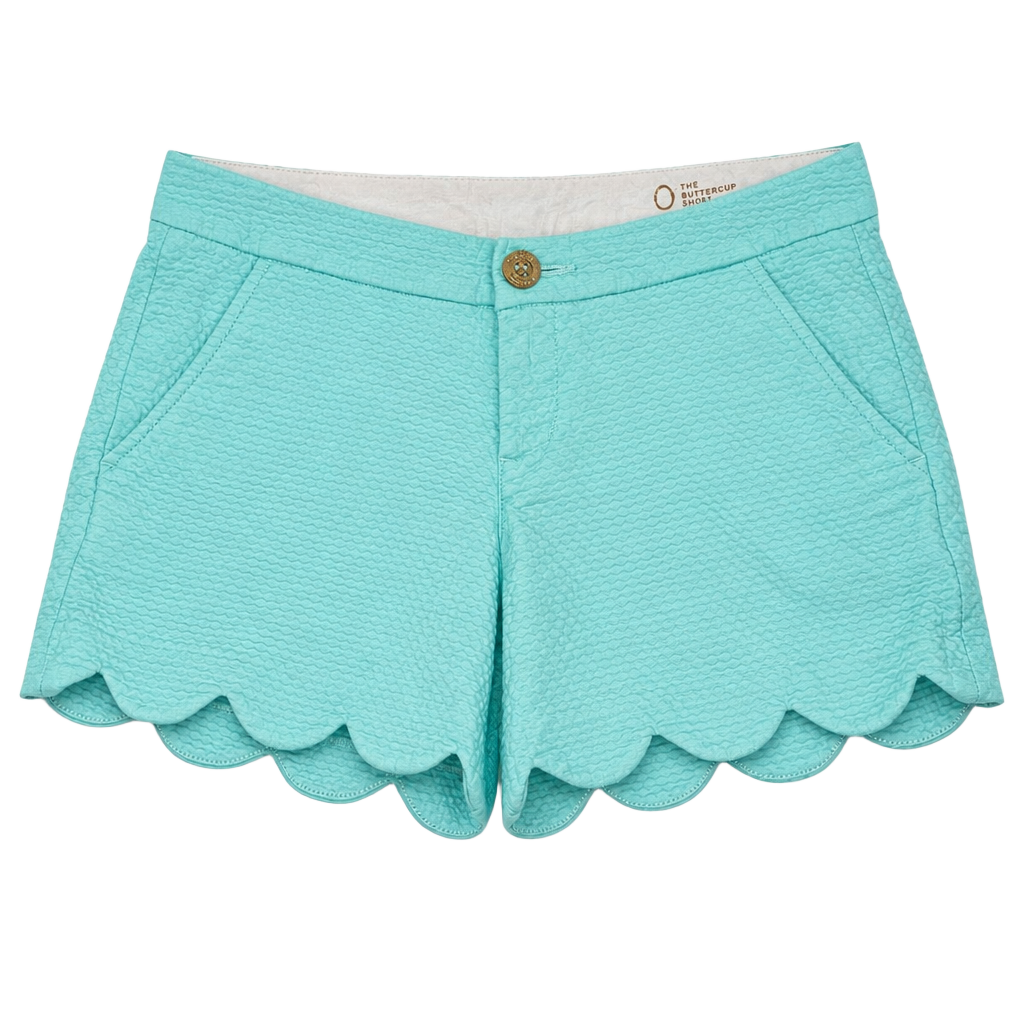 Lilly Pulitzer The Buttercup Stretch Scalloped Shorts Size 0 1