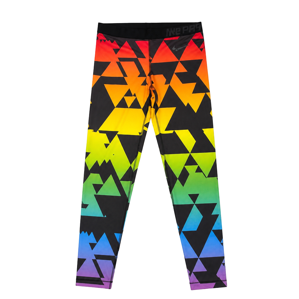 Nike Pro Be True Rainbow Geometric Pride Training Tights 1