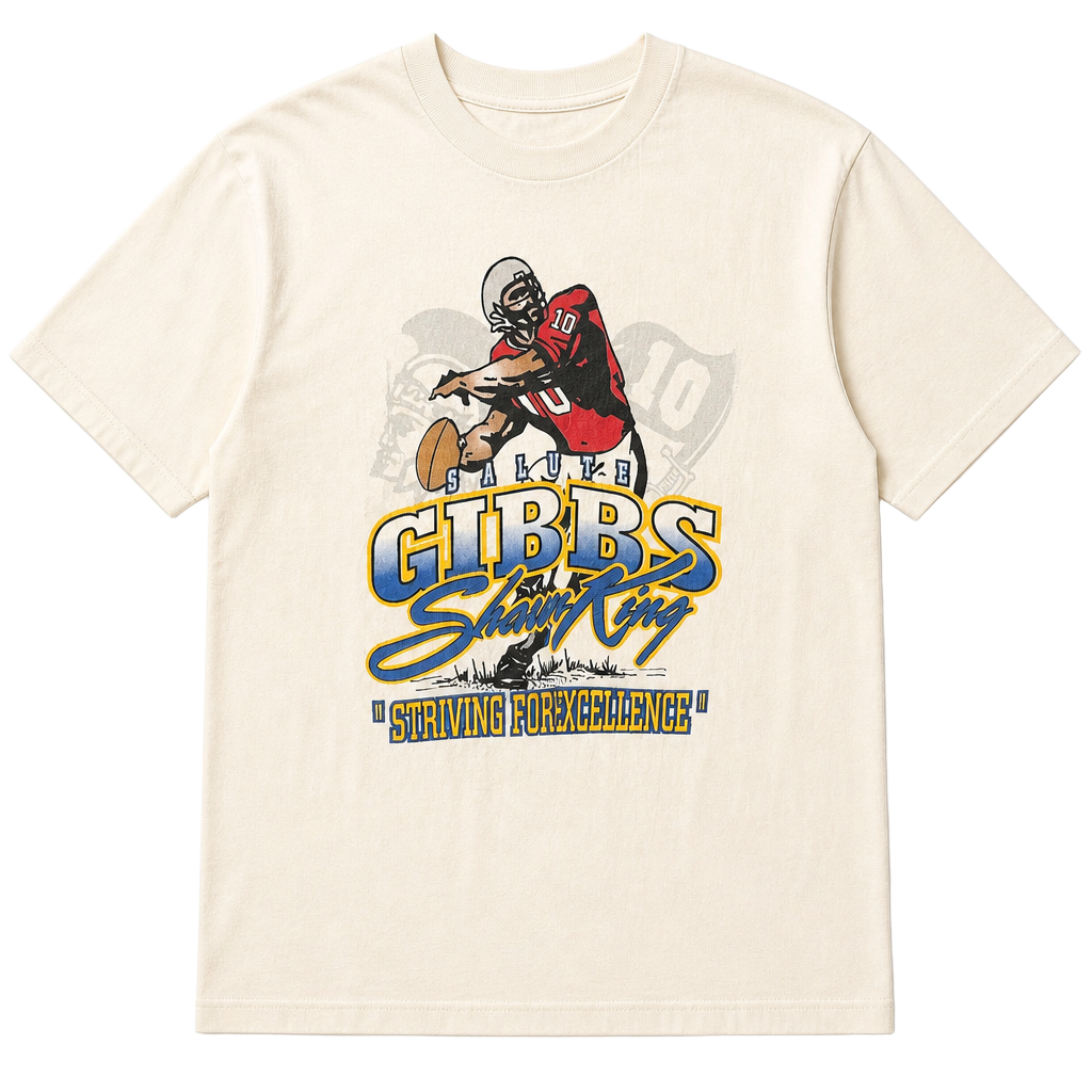 Vintage Shawn King Autographed Football T-Shirt XL Hanes Tulane Buccaneers 1