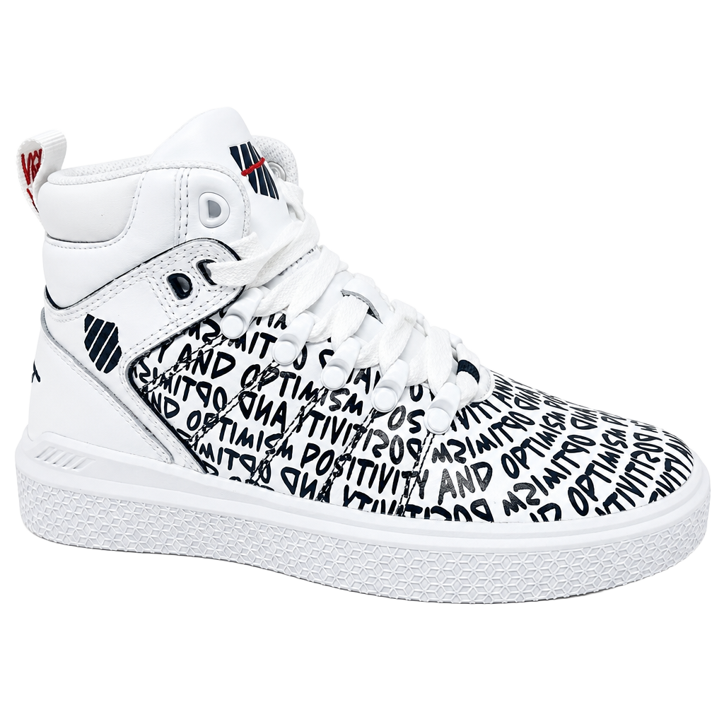 K Swiss x Gary Vee 004 Mid White Black Positivity & Optimism Womens Sneakers 6.5 1