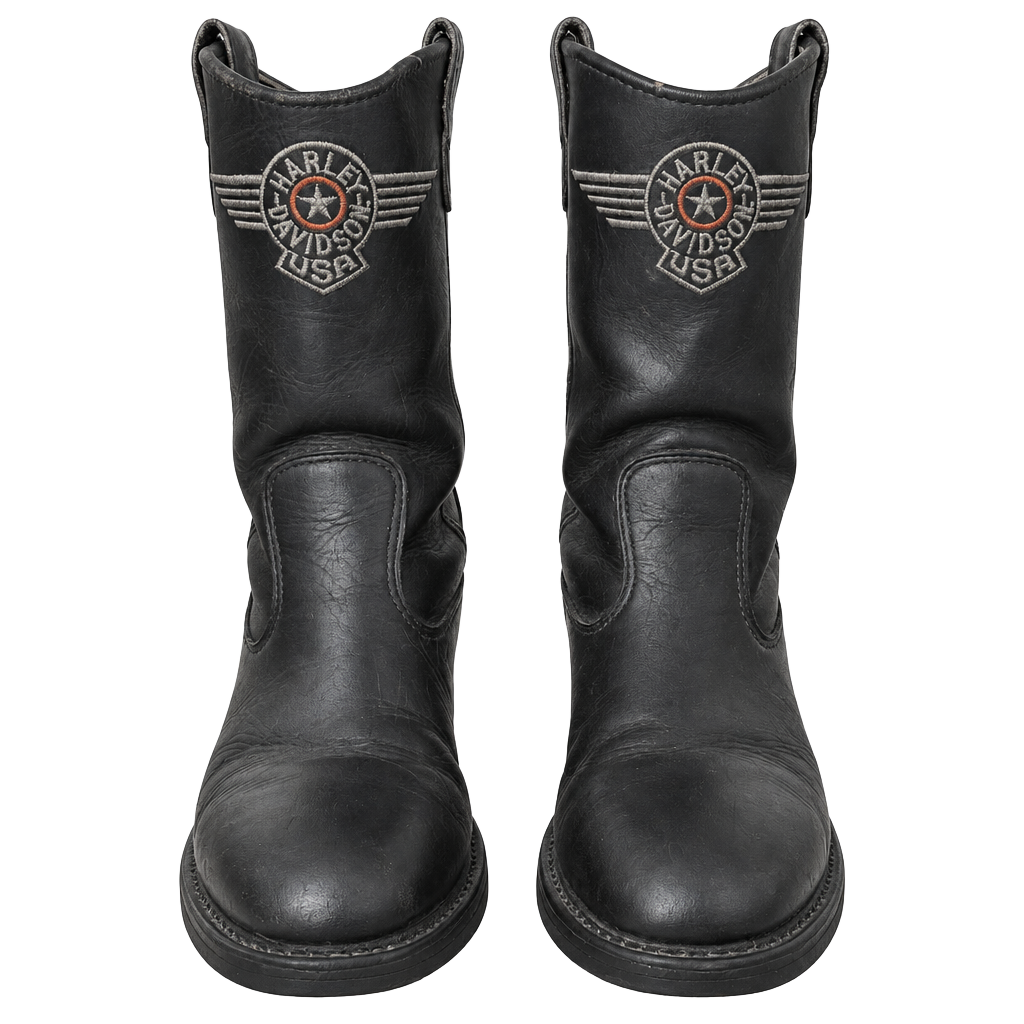 Harley-Davidson Motorcycle Boots Size 8.5 Black Leather 1