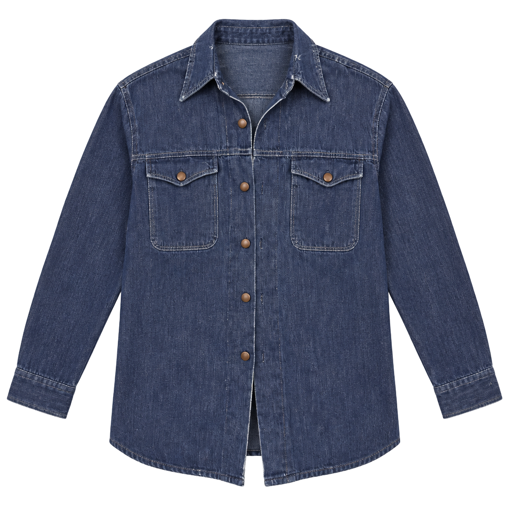 A&S Store Vintage Western Denim Shirt Size 16-16.5 1