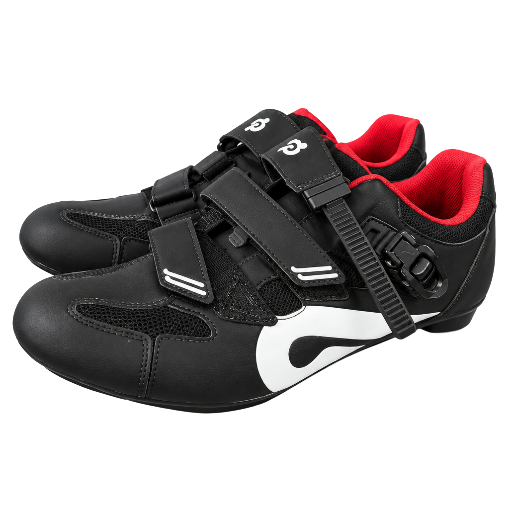 Peloton Cycling Shoes Size 47 Black Red Spin Bike Sneakers 1