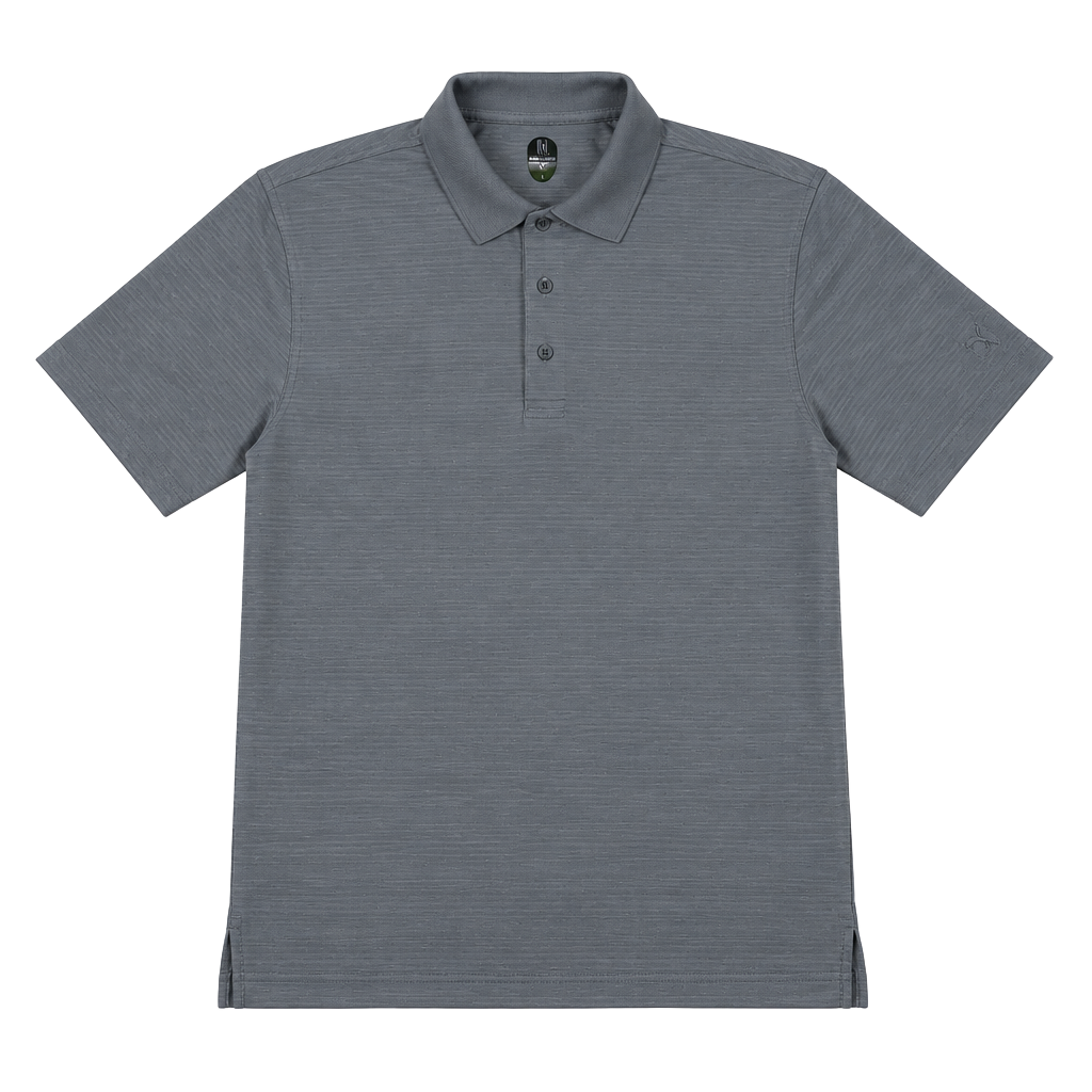 PGA Tour Pro Series Polo Shirt Size M Gray Striped Golf 1