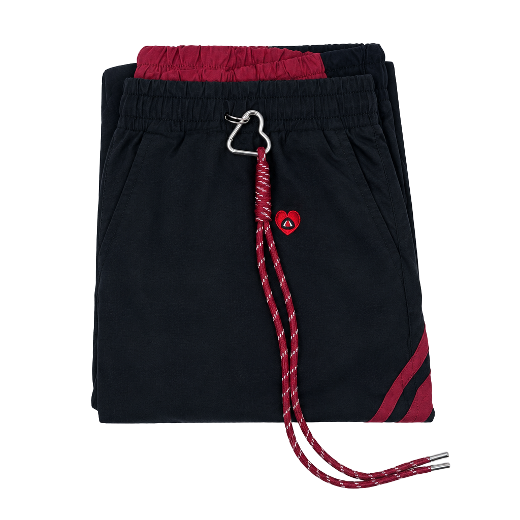 Aelfric Eden Black and Red Joggers Size Large Women's NEW 1