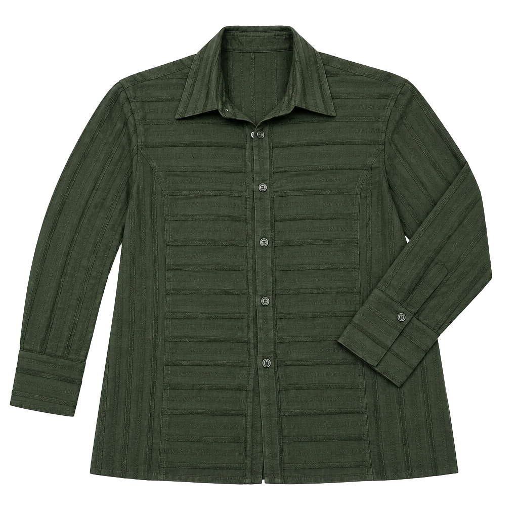 Forest Green Button Up 1