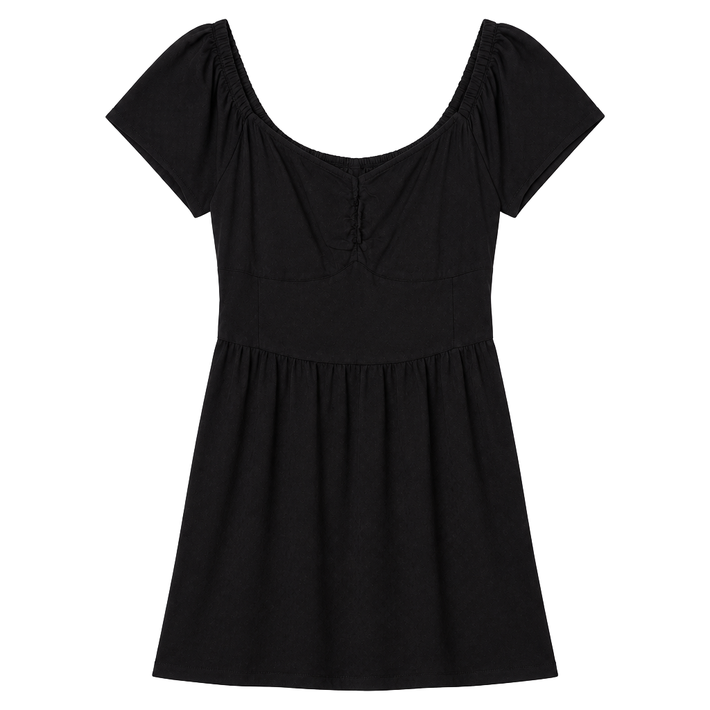 Old Navy Jumpsuit Size M Black Sweetheart Neck Flutter Sleeve 1