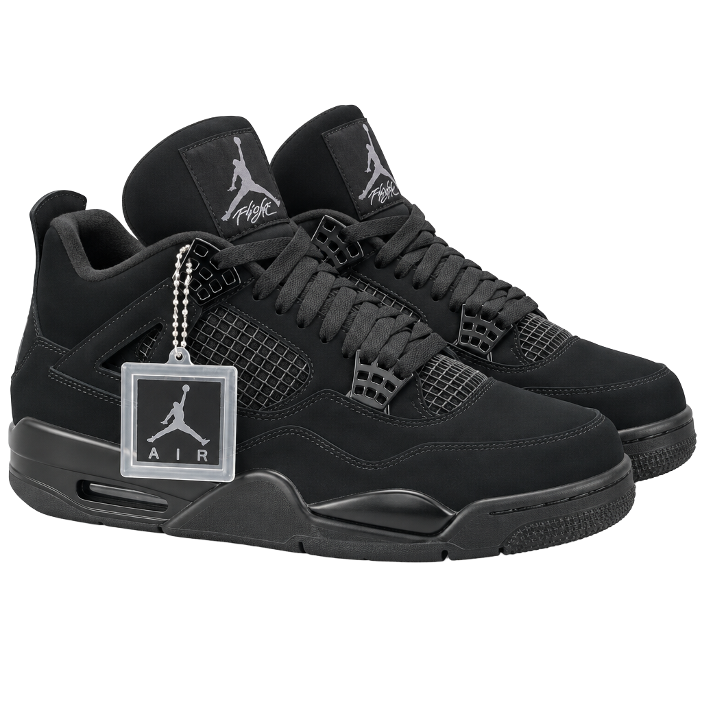 Jordan Air Jordan 4 Retro Black Cat Black Shoes 1