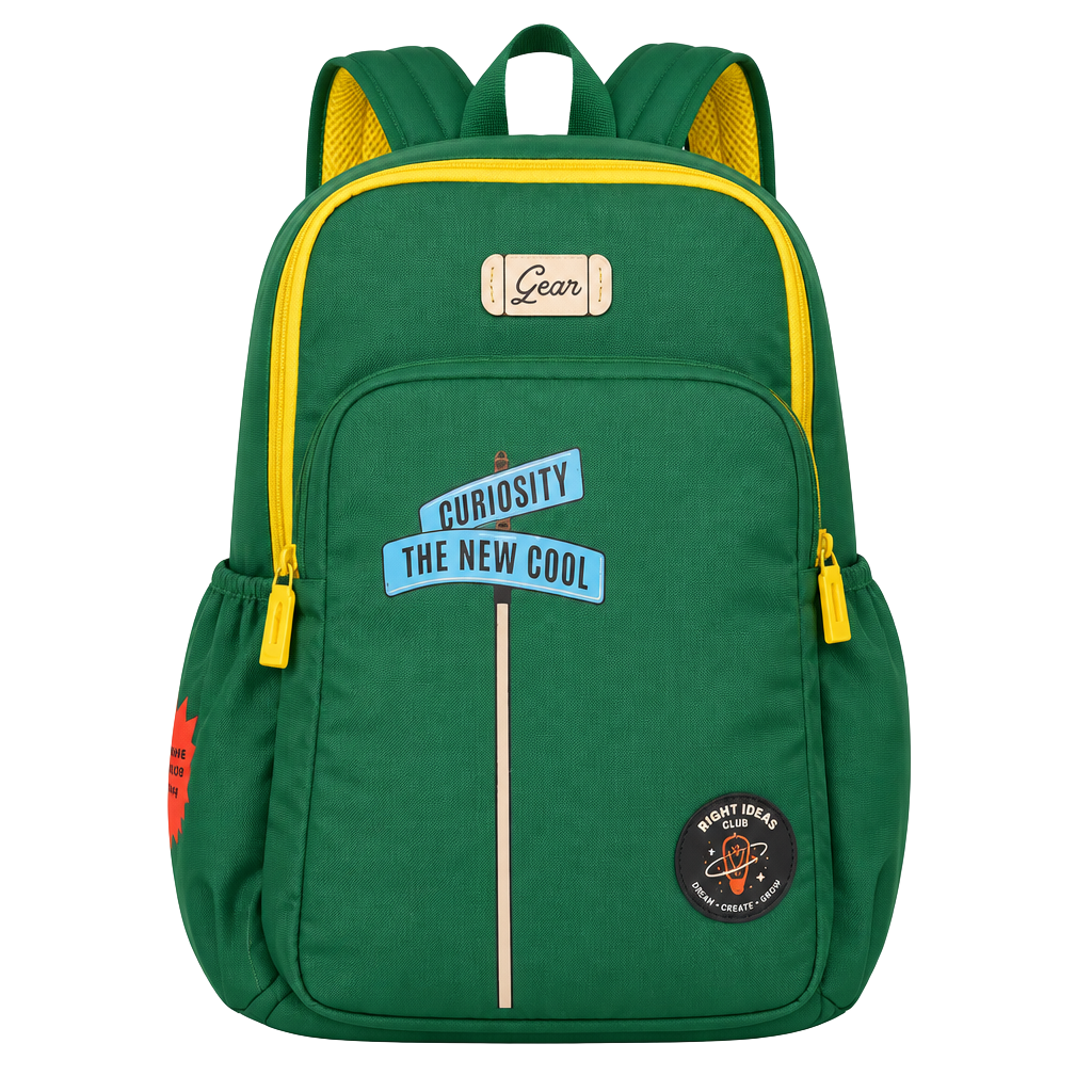 Gear Backpack Green Yellow Curiosity The New Cool 1