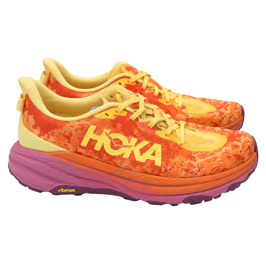 HOKA Speedgoat 6 Size 11 Men's Sherbet Beet Root Trail Running Shoes 1